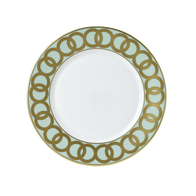 Riveria Handmade Bone China Dinner Plate, Mint Green