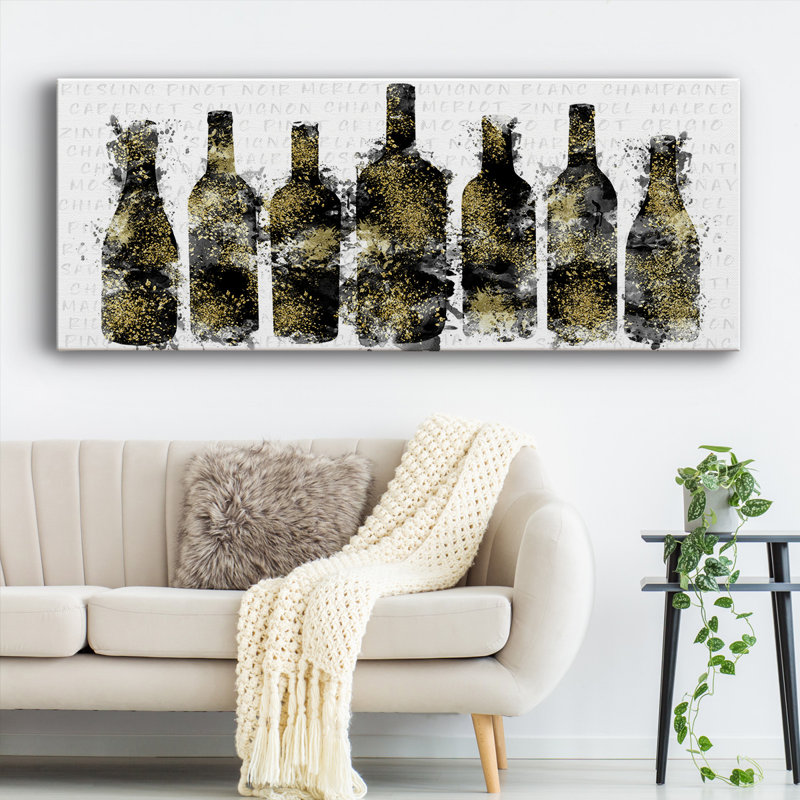 Sélection de vin, H 12 po x l 30 po x P 1,5 po