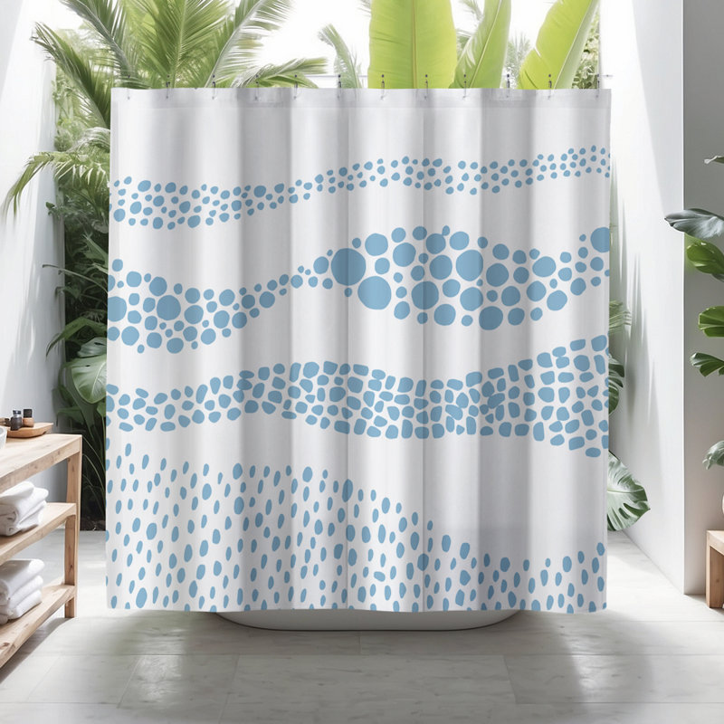 Coco Shower Curtain, Blue
