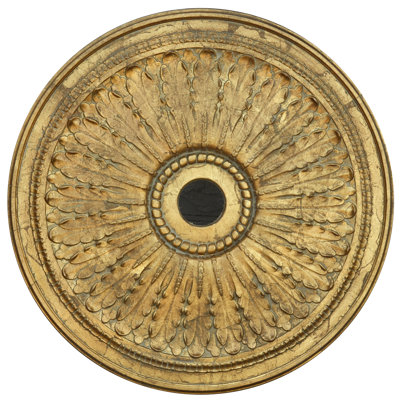 Classic Petite Gilt Chandelier Ceiling Medallion