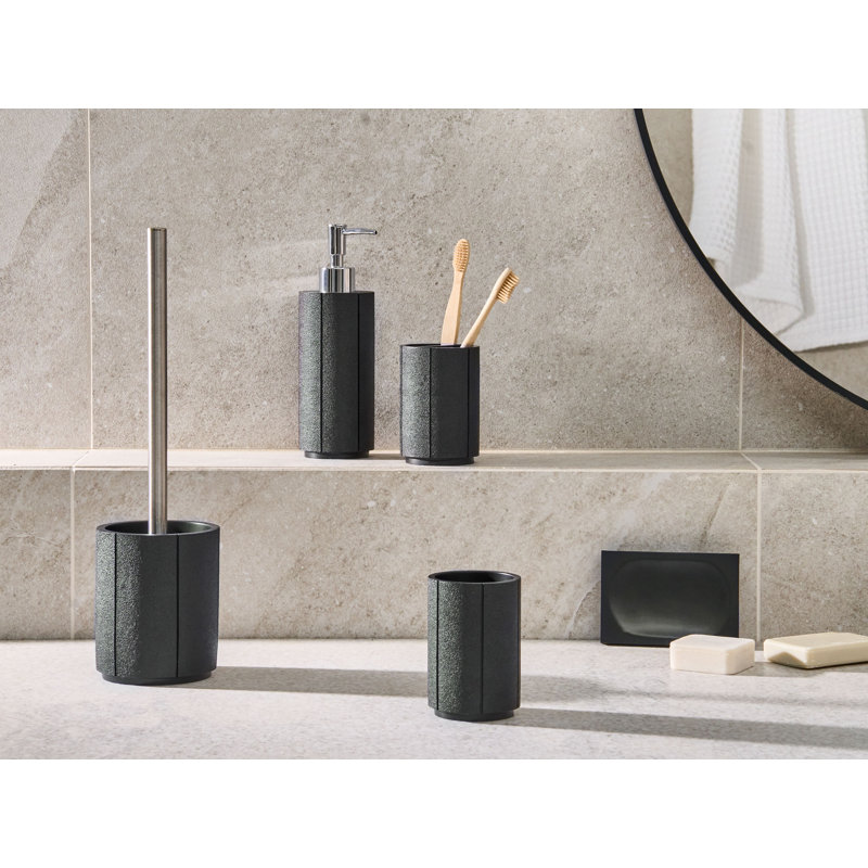 5-Piece Bathroom Accessories Set HUALLAGA , Black