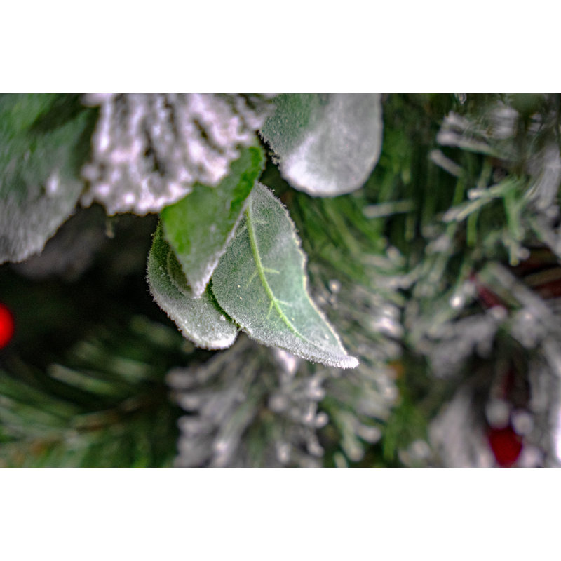 WINTER SOLSTICE 183 cm in. Lighted Fresh Faux Artificial Mixed Assortment Garland
