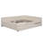 Queen Size Upholstered Platform Bed with USB Ports & Twin Trundle, Linen Fabric, Beige-118661074