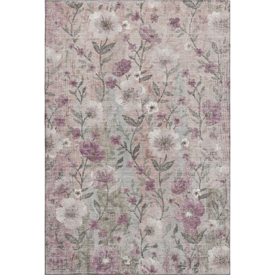 Tapis floral lavable à la machine de qualité supérieure AMF2403