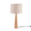 Manveen 20" Natural Solid Wood Table Lamp