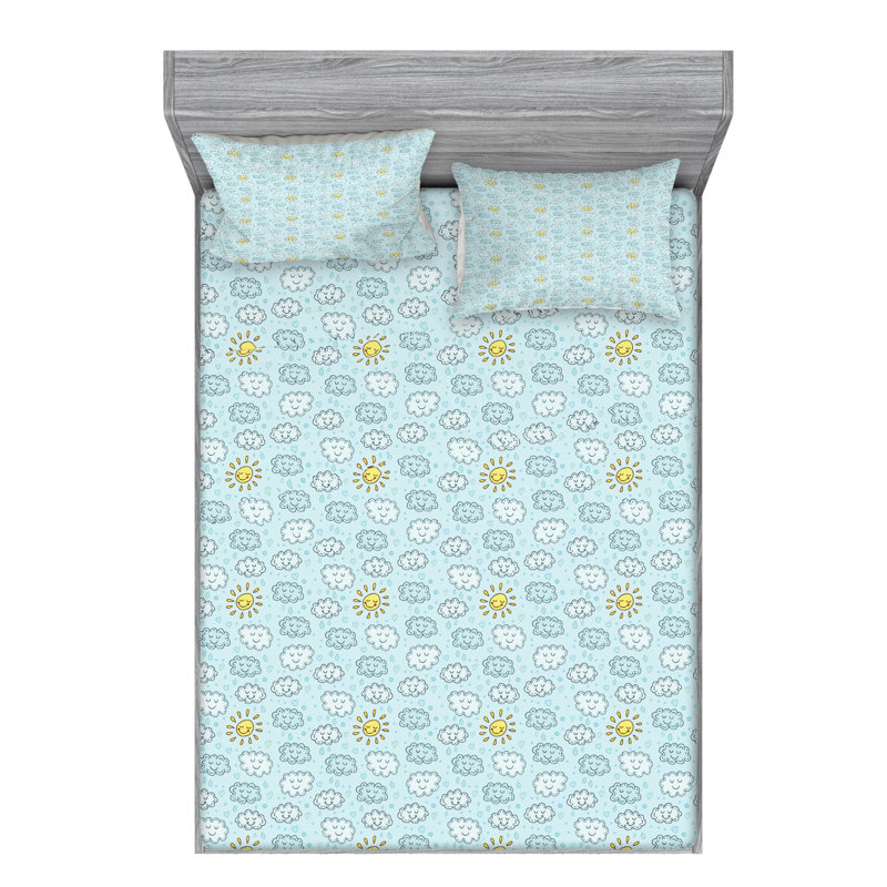 Microfiber Sheet Set, Full Sheet Set with Fitted Sheet