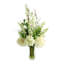 Delphinium, Hydrangea and Fern Floral Arrangement in Tall Glass Vase