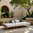 Madeleine 106.5" Resilient Water Resistant Olefin Fabric Upholstered 3Pc. Outdoor Patio Modular Sofa-183233605