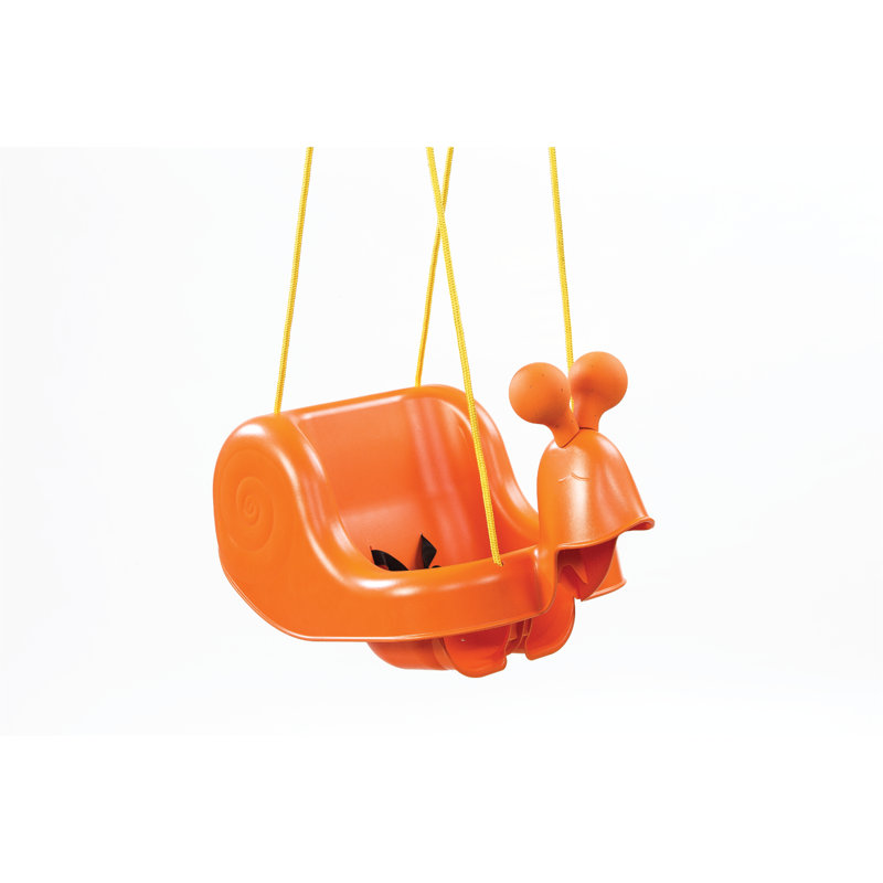 Balançoire en plastique pour bébé et tout-petit, Orange
