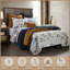 Ensemble de courtepointe réversible en coton blanc / noir Ranch Life-2039082858