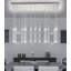 Lustre rectangulaire moderne 16 lumières Glam-94087786