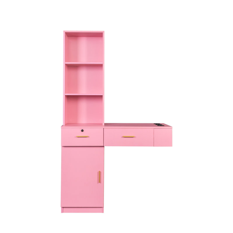 Modern Dresser, Large Storage Dresser, Pink