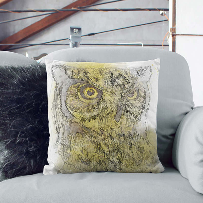 Square Throw Cushion, 55cm H x 55cm W x 20cm D