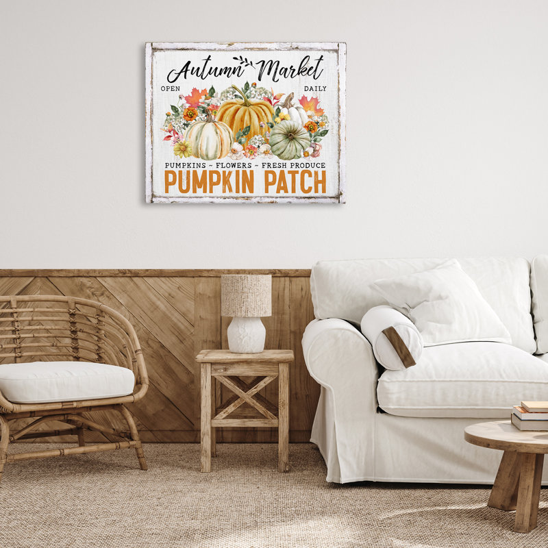 Art mural sur toile «Rustic Autumn Market» par Creatif Belle, H 30 po x l 40 po