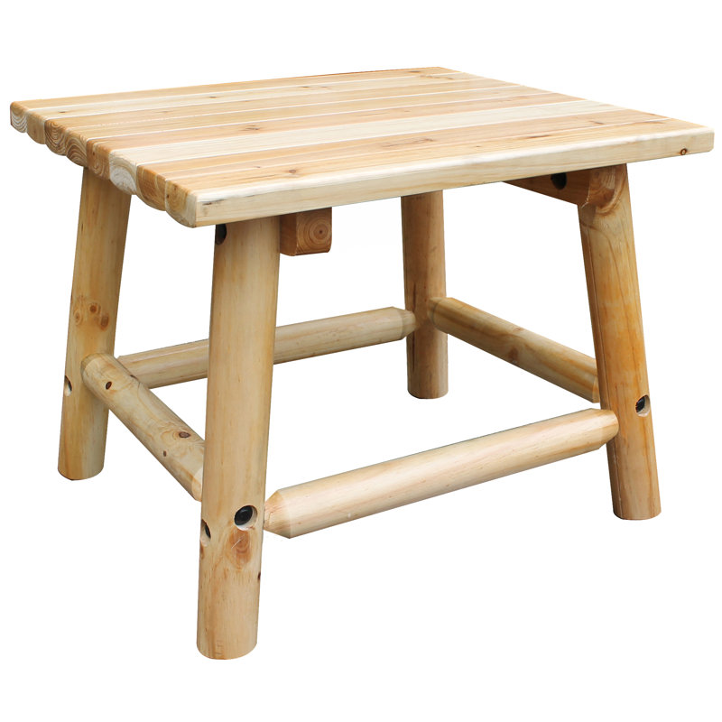Table d'appoint en bois massif Alaniz