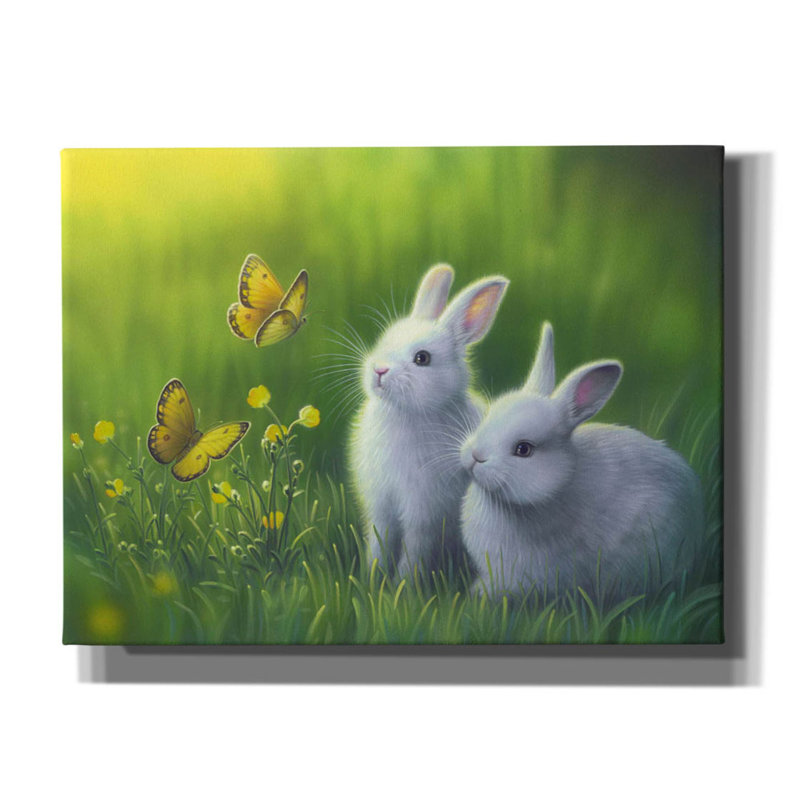 «Buttercups» par Kirk Reinert, art mural sur toile, H 12 po x l 16 po x P 0,75 po