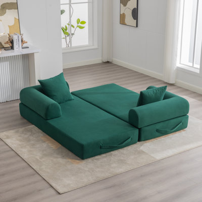 Canapé modulaire pliable et compressible avec structure en métal robuste