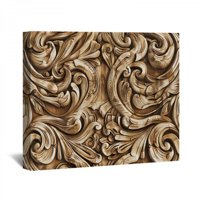 Tourbillons dorés sur toile