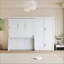 Grand lit escamotable avec garde-robe
