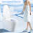 One - Piece Smart Toilet With Built In Bidet, Design, Auto Flush And Open/Close, Heated Seat Adjustable Temp, Warm Water Dry, Remote Control Side Know, Sensor Cover, Rear Wash Massage Modes, Night