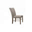 Chaise rembourrée en lin