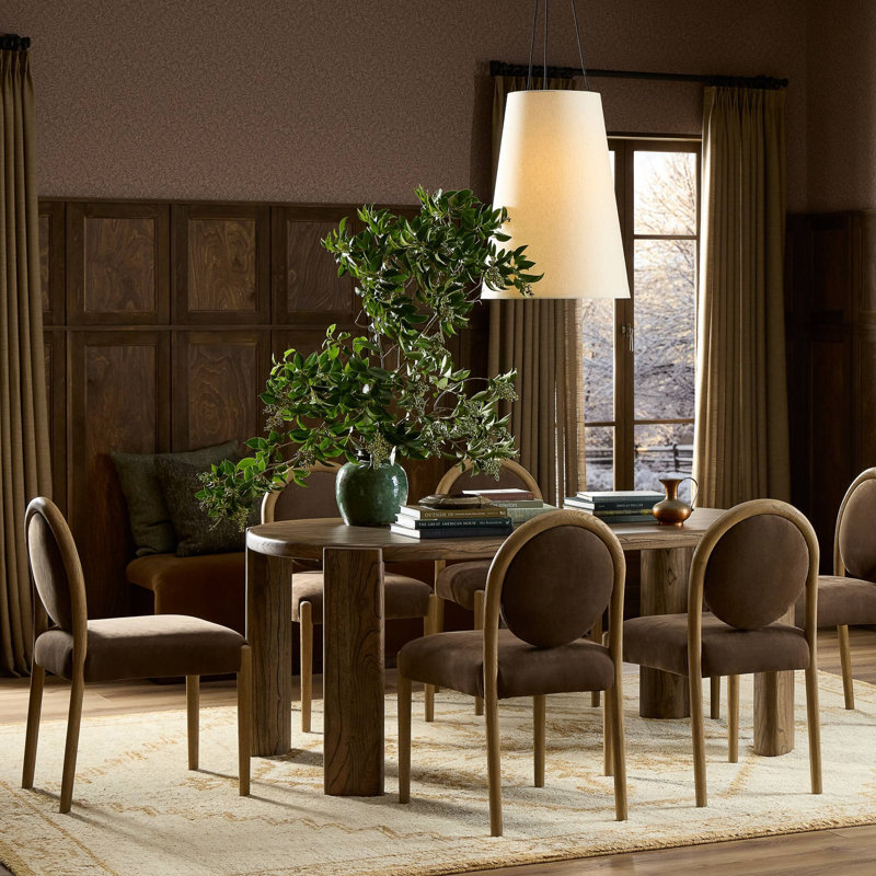 Dua Oval Solid Wood Dining Table