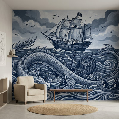 Papier peint bateau pirate