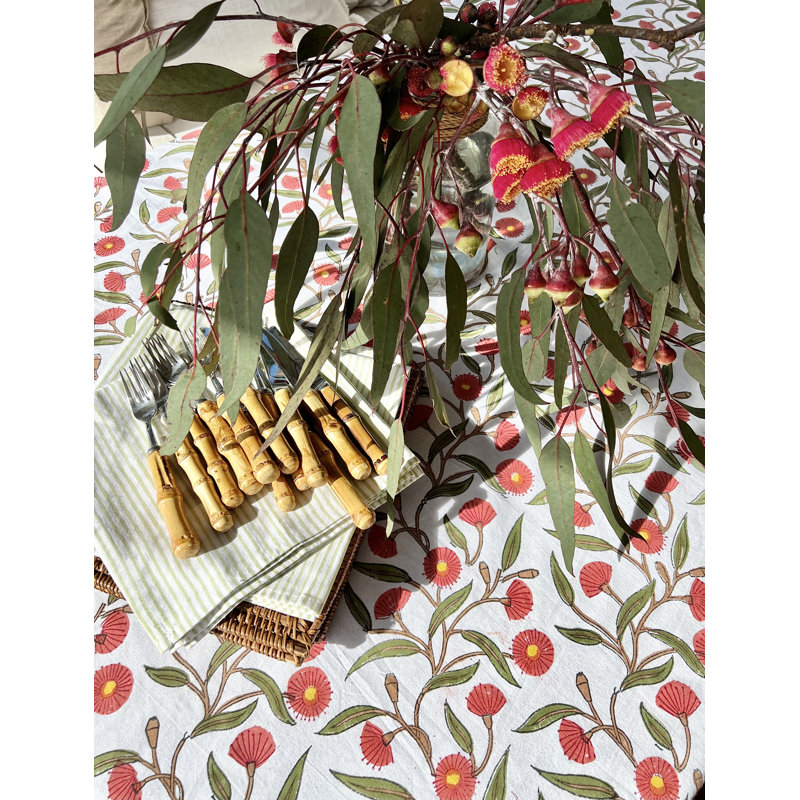 Red Flowering Gums Tablecloth, 108" L x 70" W
