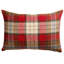 Lockwood Wool Check Cushion in Cranberry Red-134463350-134463347