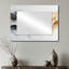 Vagues abstraites blanches et dorées d'introspection - Art mural miroir moderne - imprimé sur métal-681888661