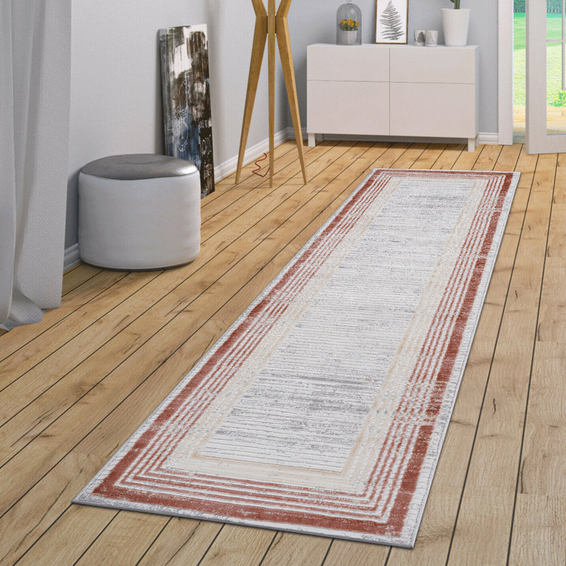 2X8 Area Rug With Stain Resistance - Non-Shedding, - For Bedroom, Home Office Brown/, 0.34 Inches Pile And Living Room, Nursery Brown//