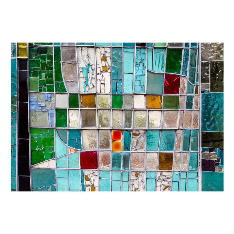 Sapphire Stained Glass Wall Mural, 82" L x 118" W