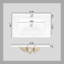 Meuble-lavabo de salle de bain 36 po avec éclairage à capteur de mouvement, verre à motif et armoire de rangement Farmhouse-57453240