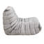 Chaise de salon en microfibre grise, bouton, chaise de style contemporain pour la chambre, fermeture à glissière, spacieuse