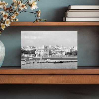 1950S Skyline View Of Castillo De La Real Fuerza In Foreground And Capitol Dome In Distance Havana Cuba Classic Retro Vintage Architecture City Wal...