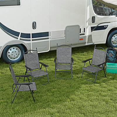 Ensemble de 4 chaises de patio pliantes