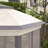 Outsunny 13' x 13' Pop Up Gazebo Hexagonal Canopy with 6 Zippered Mesh Netting