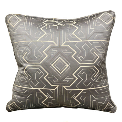 Coussin lombaire en mousse de luxe géométrique Daria