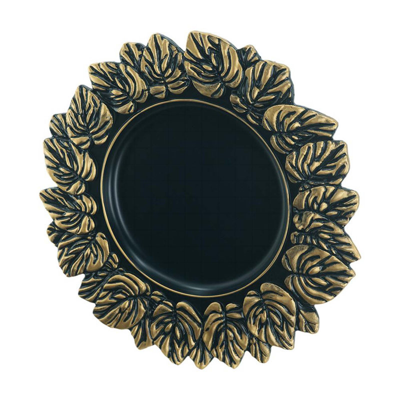 Ensemble de 8 assiettes de présentation en plastique, D 14 po