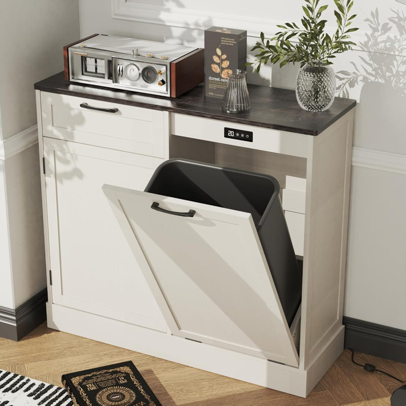 Double Tilted Garbage Bin