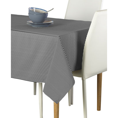 Cotton Striped Rectangular Tablecloth