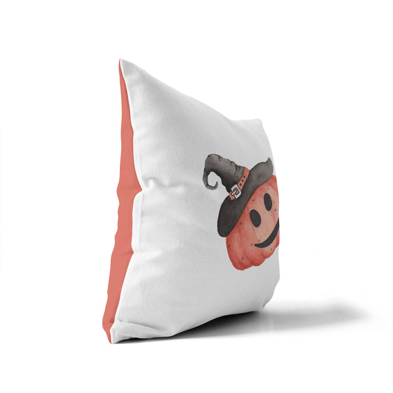 Smiley Jack Decorative Seasonal Throw Pillow, Square 18"