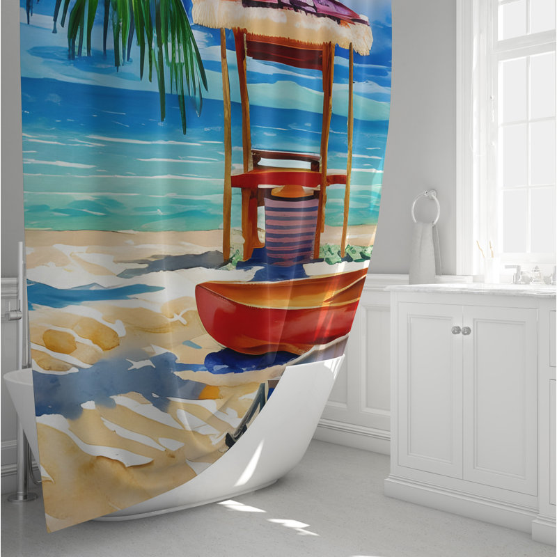 Rideau de douche Claragh, H 72 po x l 70 po