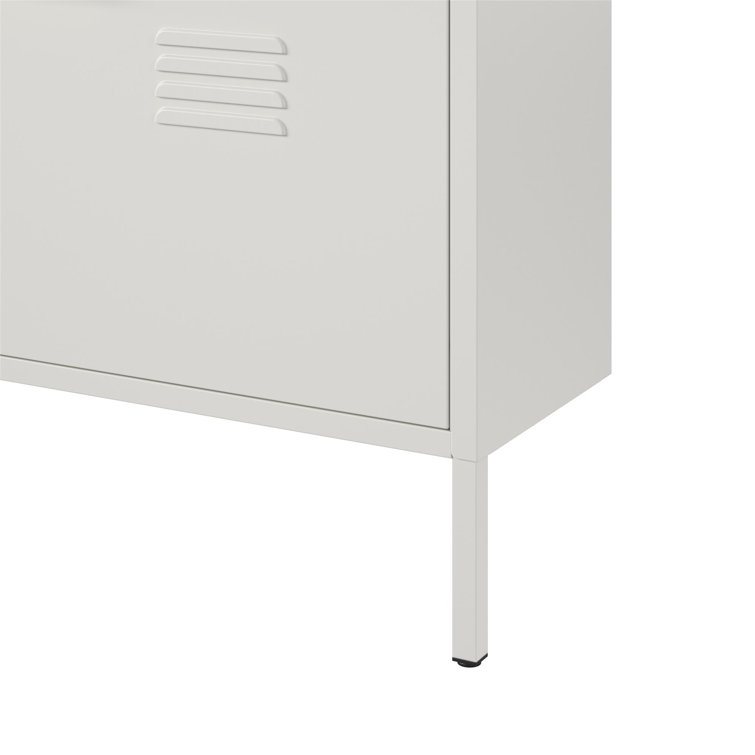 Gioia 4 - Shelf Storage Cabinet Hashtag Home Color: Soft White