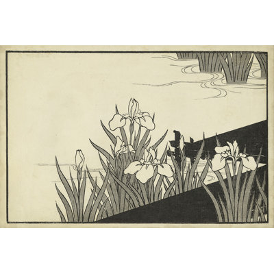 Japanese Irises A - Wrapped Canvas Print