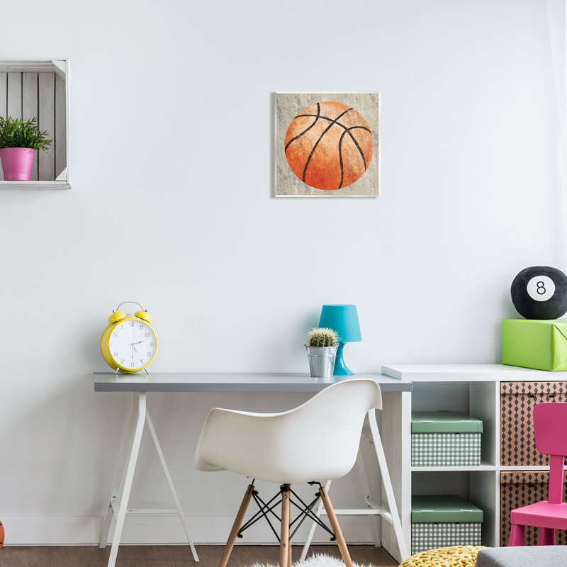 Art mural rustique de basketball sportif par Kim Allen