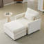 Canapé modulaire à un nuage avec repose-pieds et 2 coussins décoratifs
