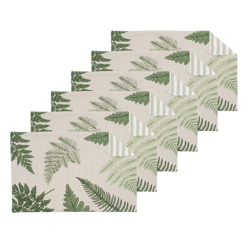 Ensemble de 6 napperons Botanical Forest
