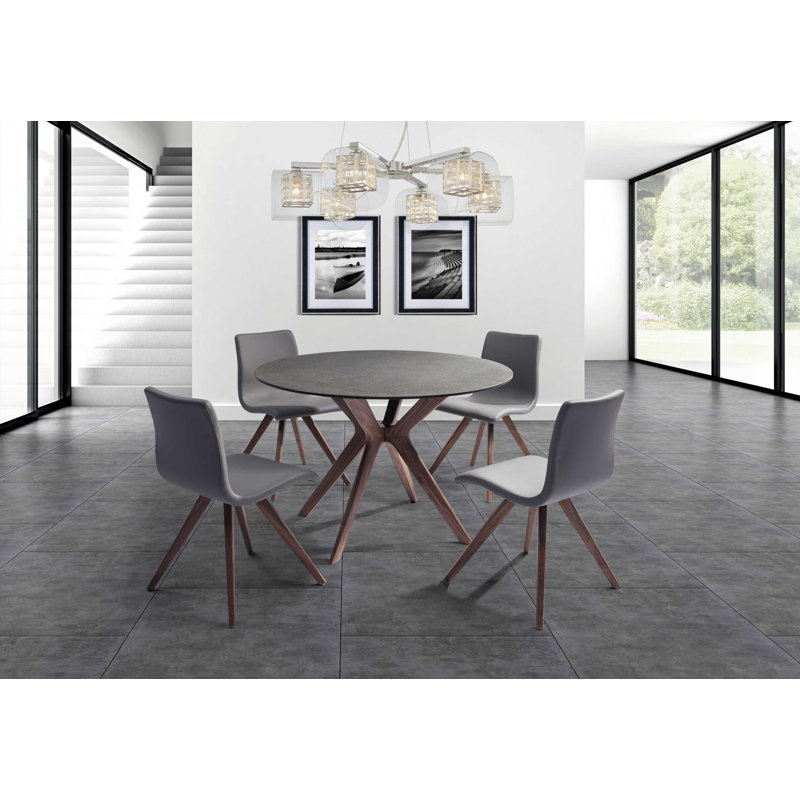 Yerington Round Stone Top Dining Table