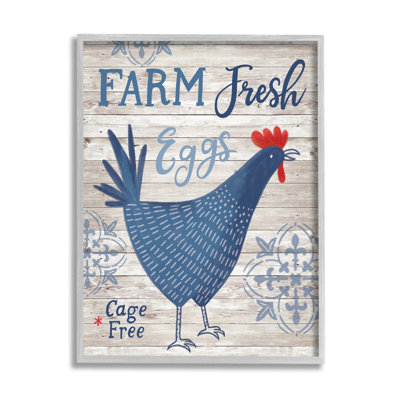 Farm Fresh Eggs - bleu